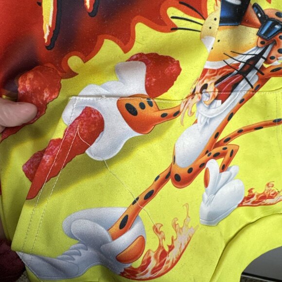 Cheetos Flamin’ Hot All Over Print Hoodie Men’s 3XL Chester Cheetah - Picture 3 of 5